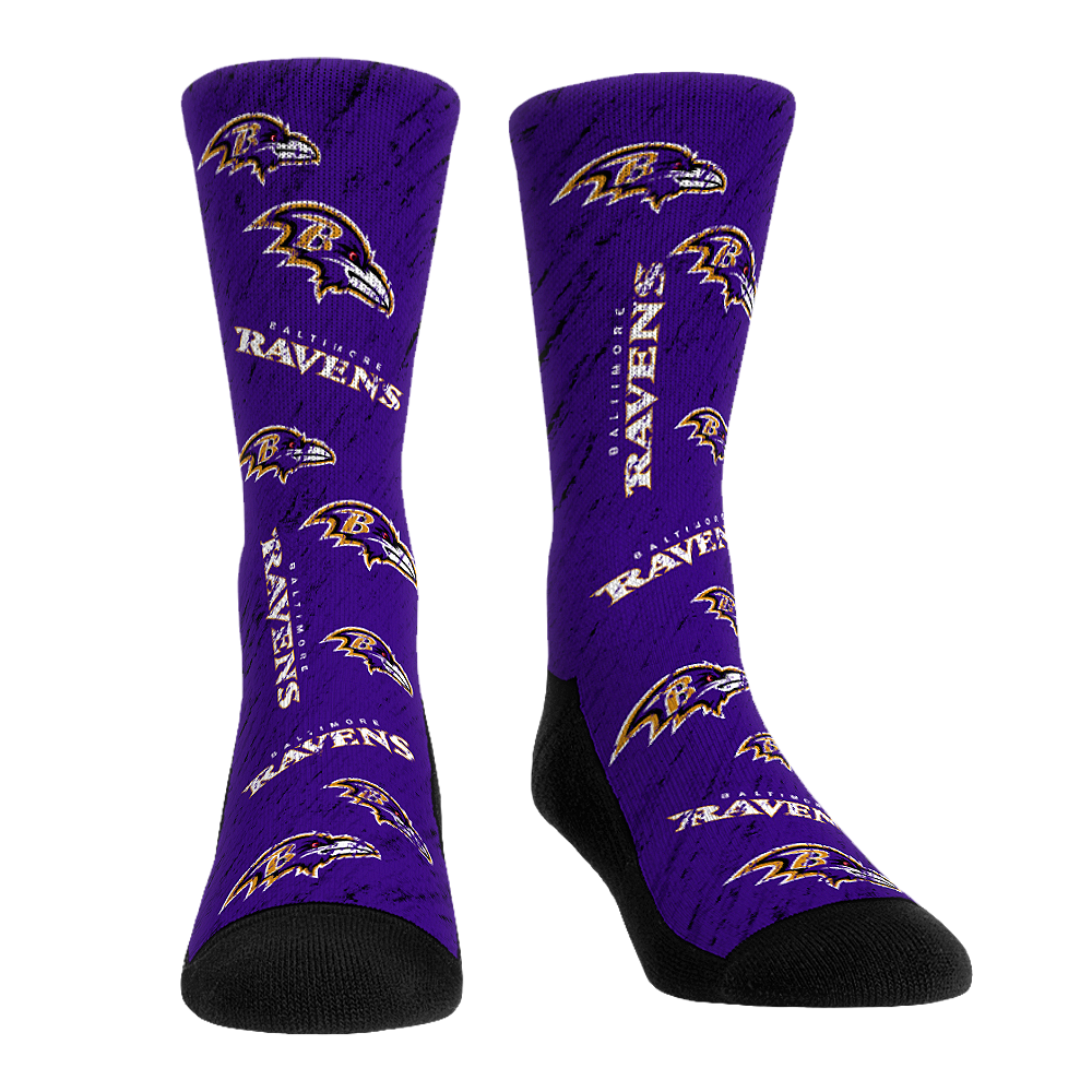 Baltimore Ravens - Throwback All-Over | Rock 'Em Socks