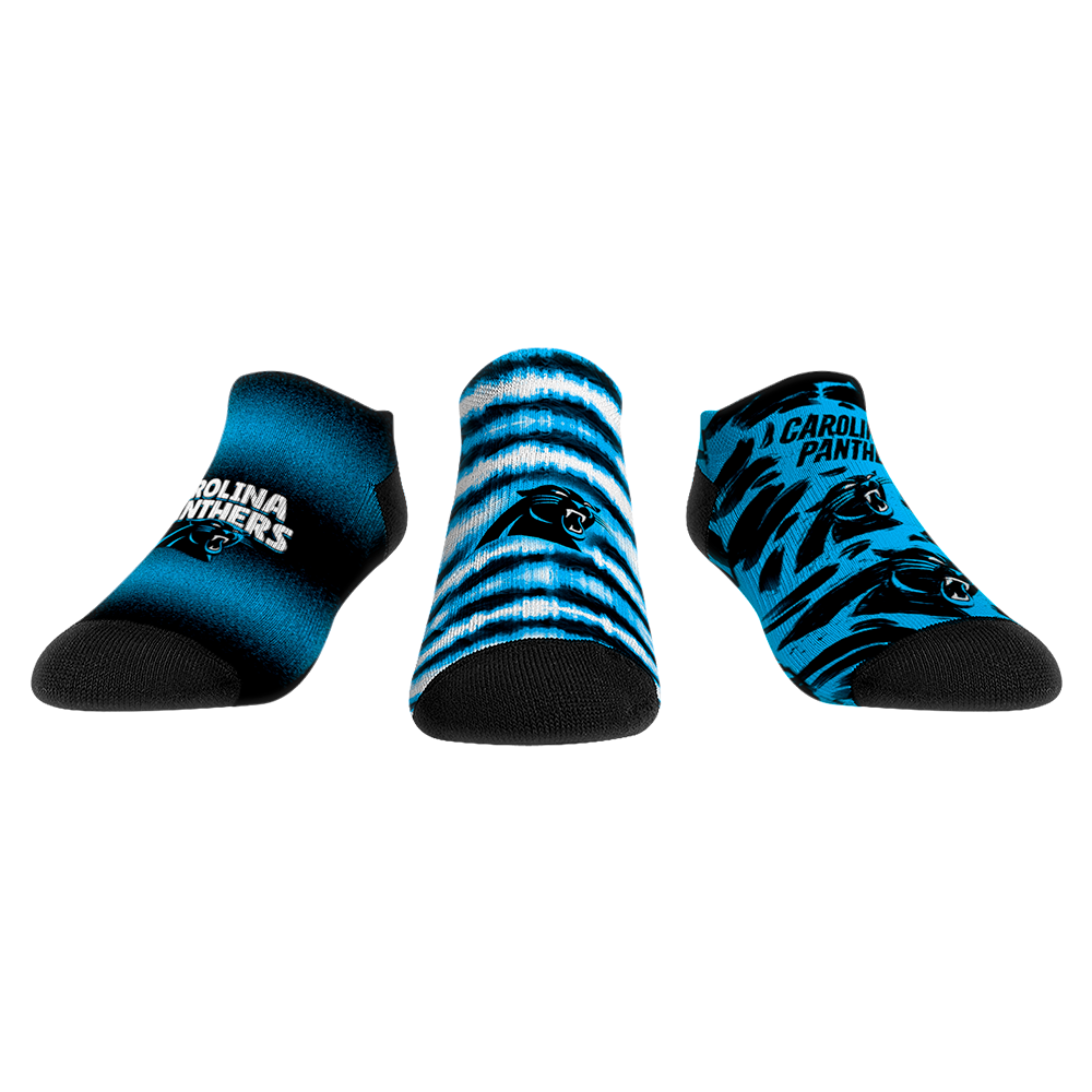 Carolina Panthers - Low Cut - Make Some Noise (3-Pack) | Rock 'Em Socks 1