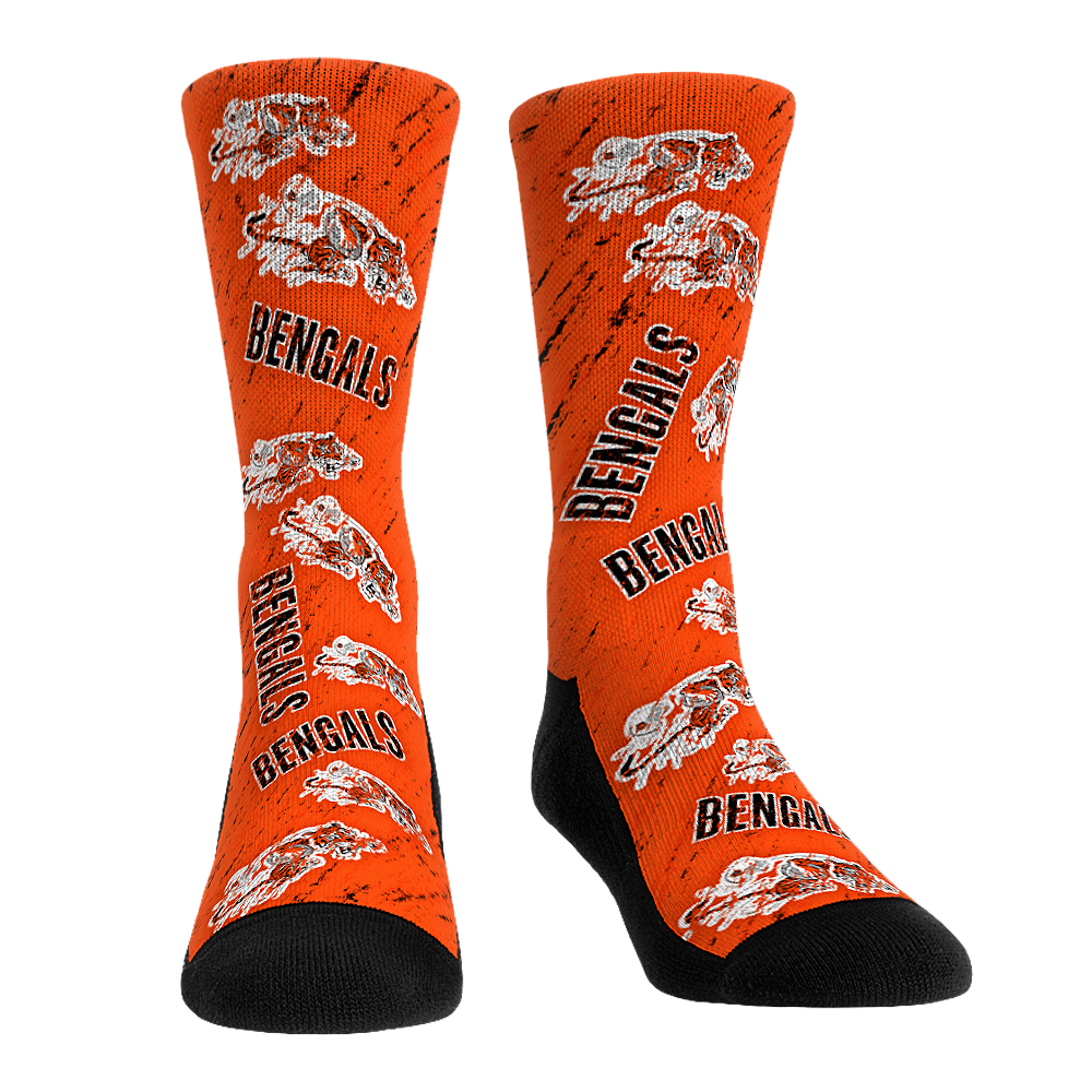Cincinnati Bengals - Throwback All-Over | Rock 'Em Socks 1