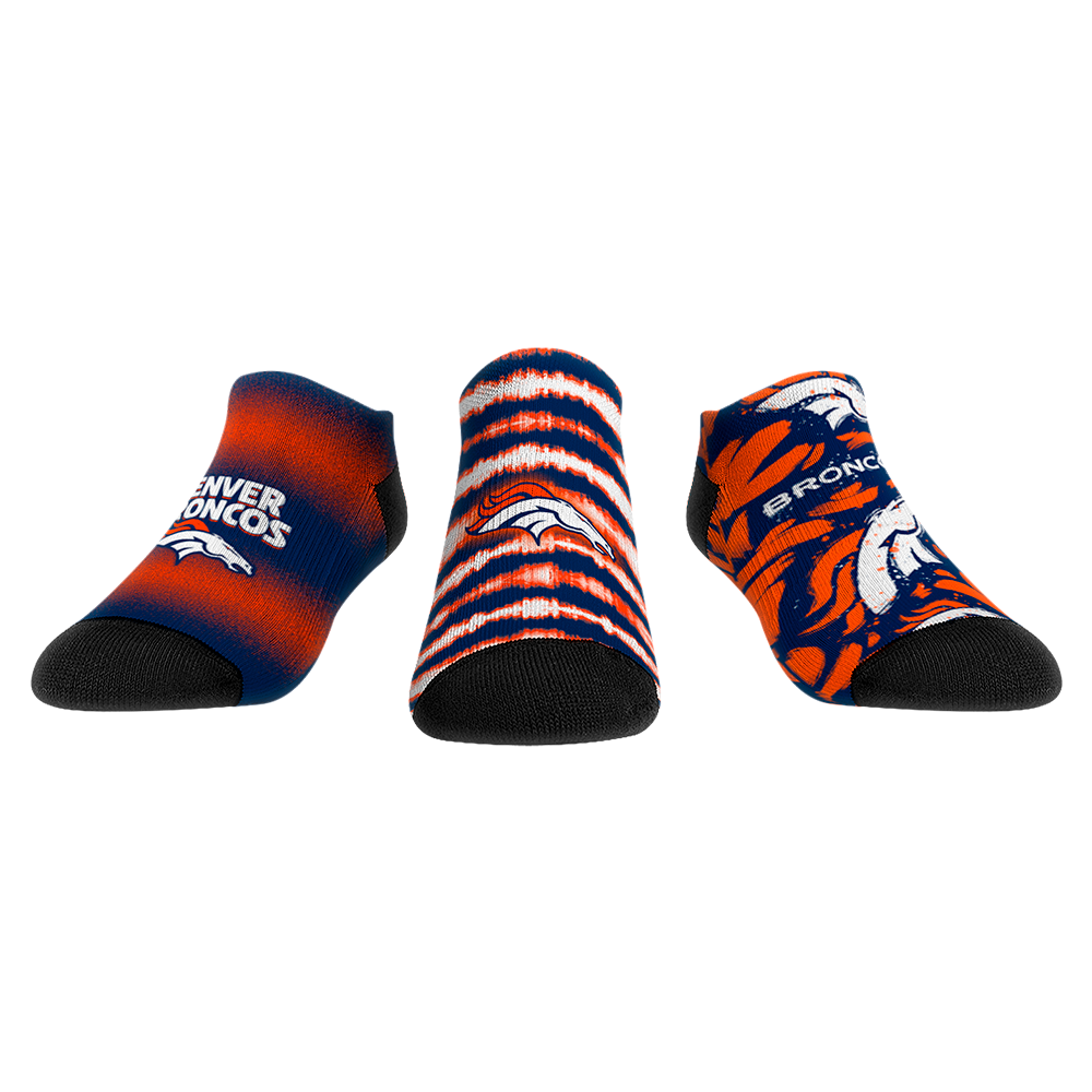 Denver Broncos - Low Cut - Make Some Noise (3-Pack) | Rock 'Em Socks 1