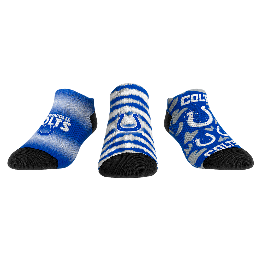 Indianapolis Colts - Low Cut - Make Some Noise (3-Pack) | Rock 'Em Socks 1