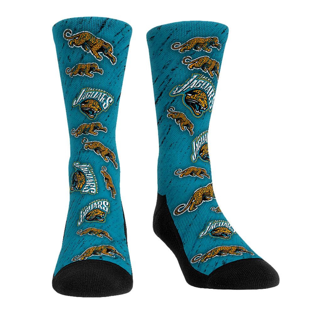 Jacksonville Jaguars - Throwback All-Over | Rock 'Em Socks 1