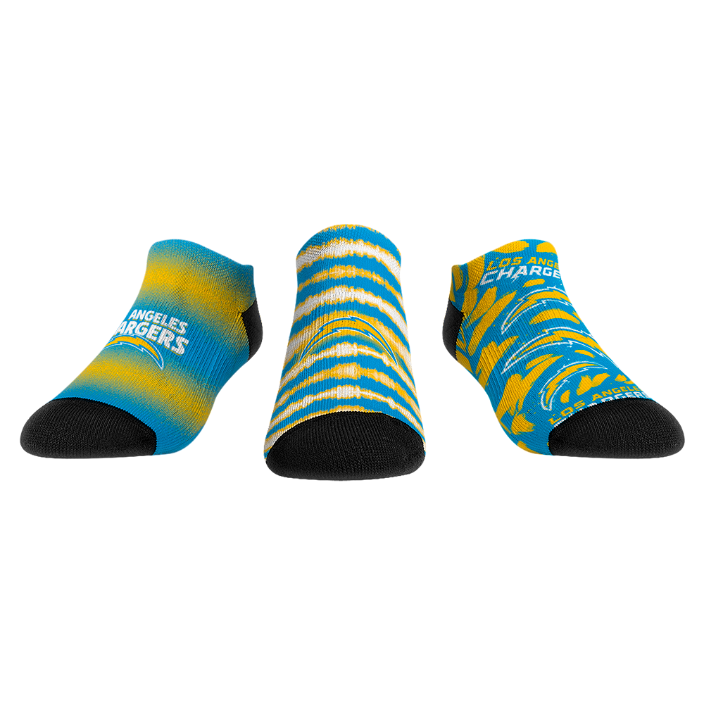 Los Angeles Chargers - Low Cut - Make Some Noise (3-Pack) | Rock 'Em Socks 1