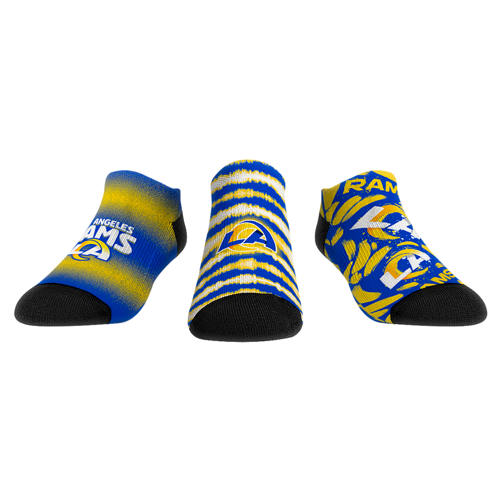 Los Angeles Rams - Low Cut - Make Some Noise (3-Pack) | Rock 'Em Socks 1