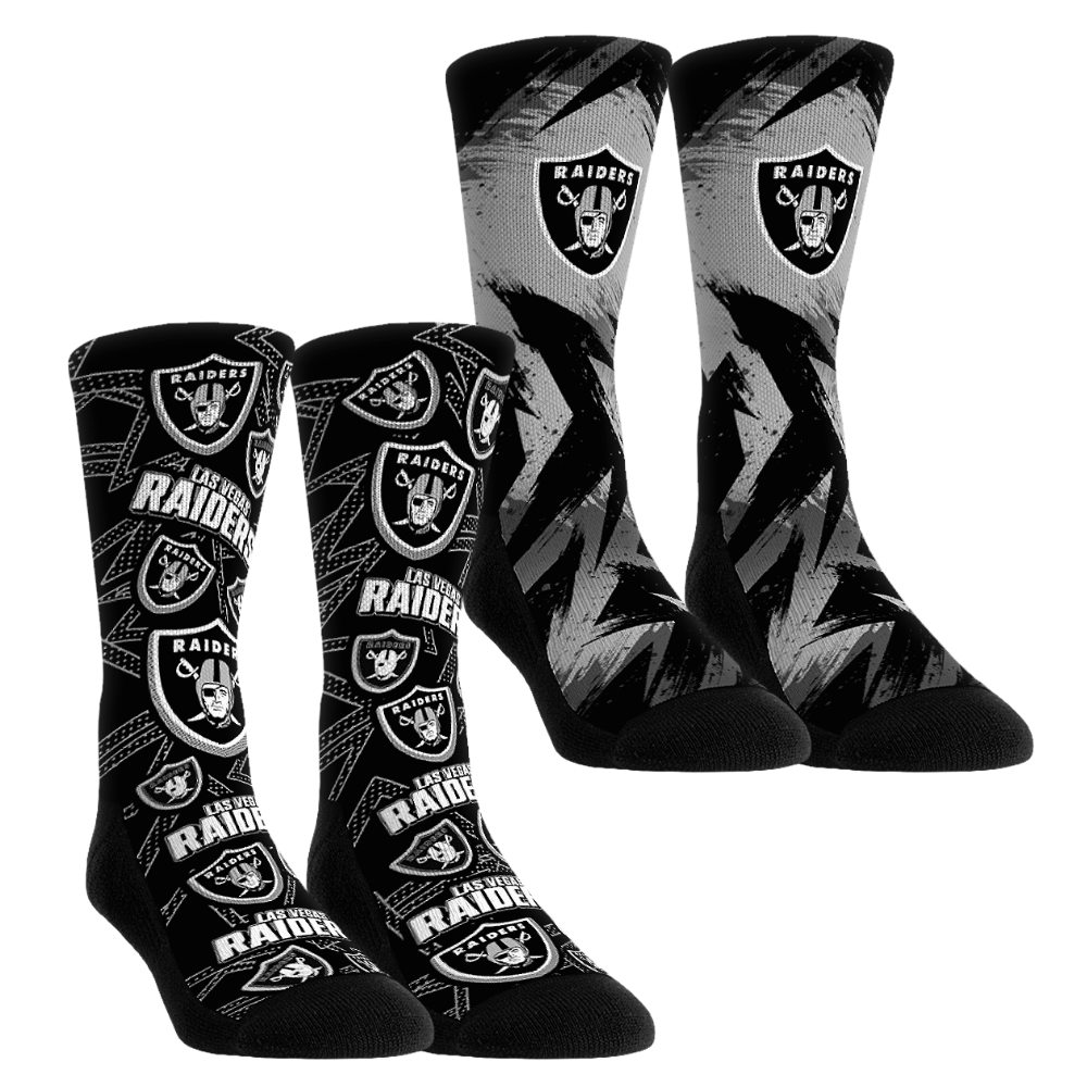 Las Vegas Raiders - Game Day 2-Pack | Rock 'Em Socks 1