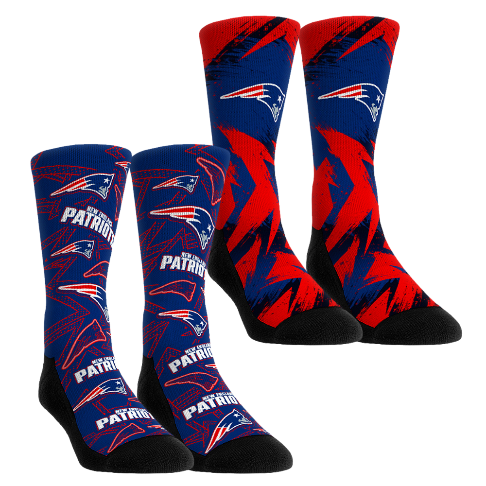 New England Patriots - Game Day 2-Pack | Rock 'Em Socks 1