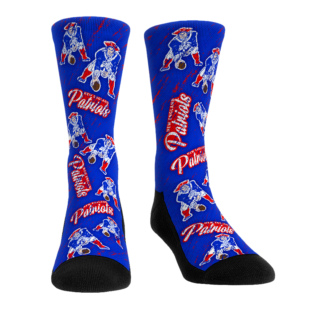 New England Patriots - Throwback All-Over | Rock 'Em Socks 1