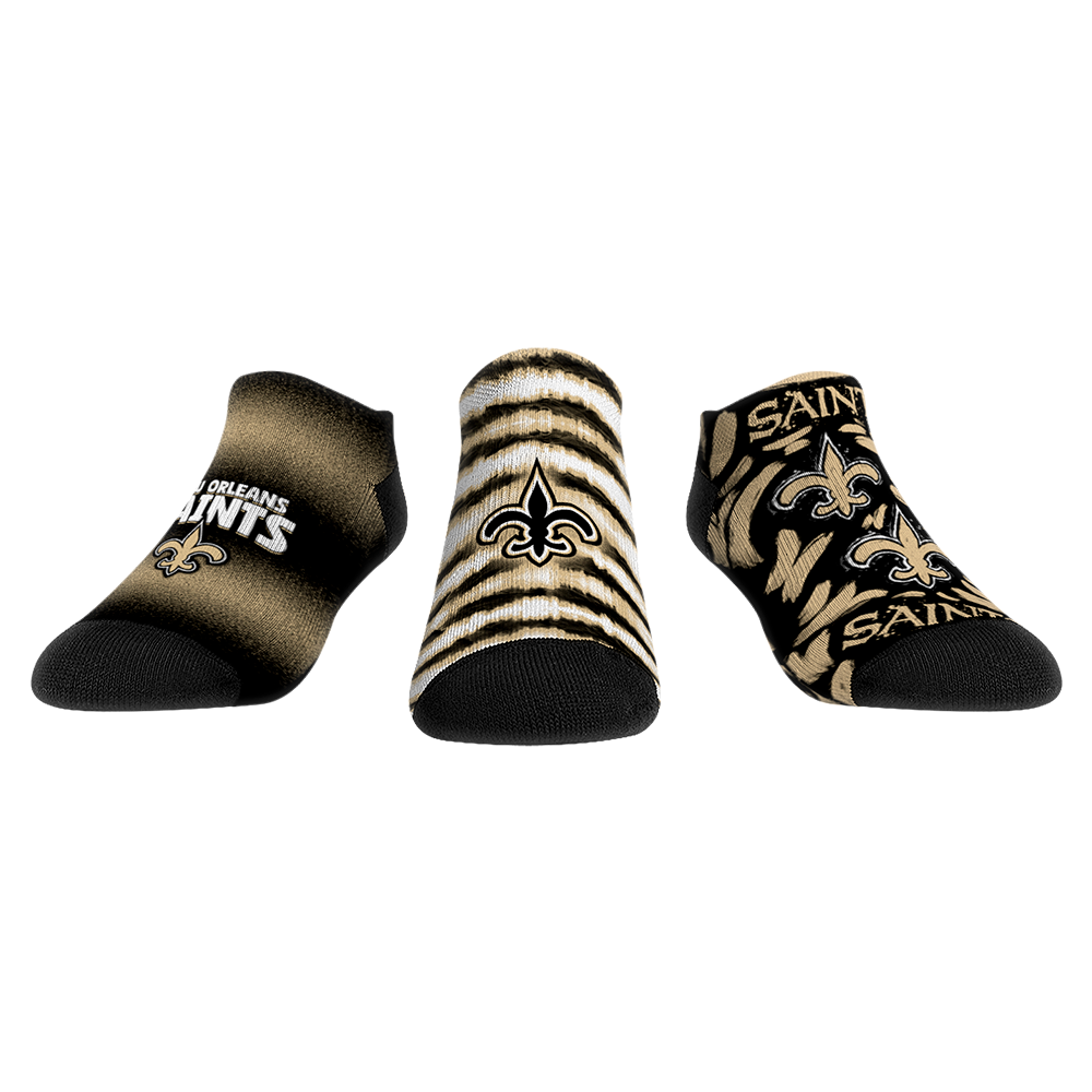 New Orleans Saints - Low Cut - Make Some Noise (3-Pack) | Rock 'Em Socks 1