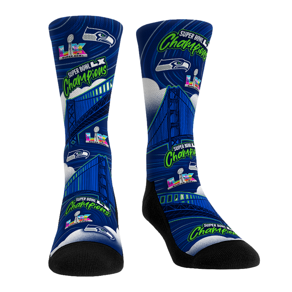 Seattle Seahawks - Super Bowl LX Champions - Bridges All-Over | Rock 'Em Socks