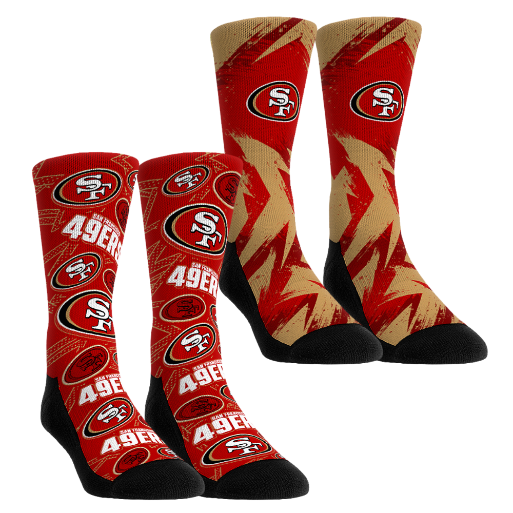San Francisco 49ers - Game Day 2-Pack | Rock 'Em Socks 1