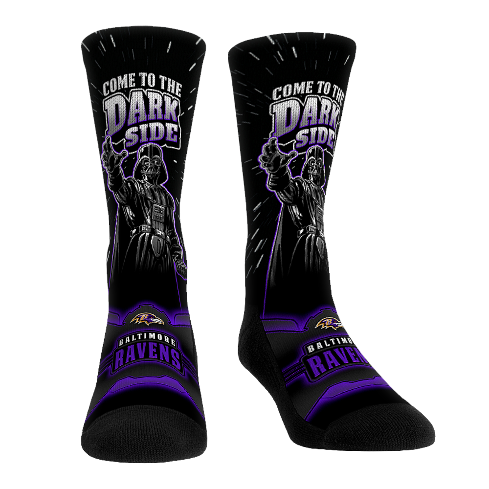 Baltimore Ravens - Star Wars  - Dark Side | Rock 'Em Socks