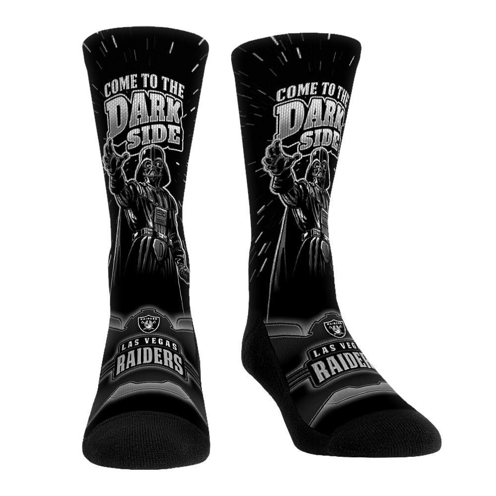Las Vegas Raiders - Star Wars  - Dark Side | Rock 'Em Socks 1