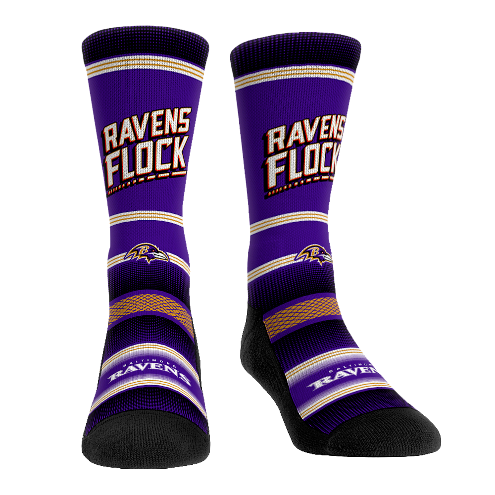 Baltimore Ravens - Ravens Flock | Rock 'Em Socks 1