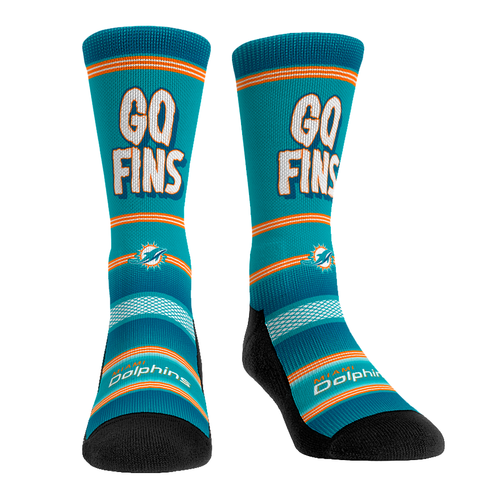 Miami Dolphins - Go Fins | Rock 'Em Socks 1