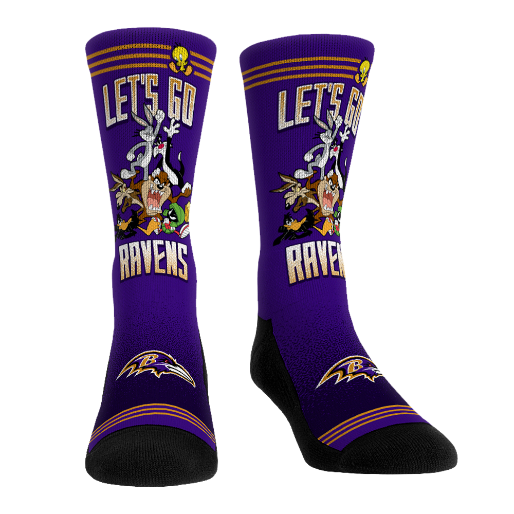 Baltimore Ravens - Looney Tunes - Team Pile Up | Rock 'Em Socks