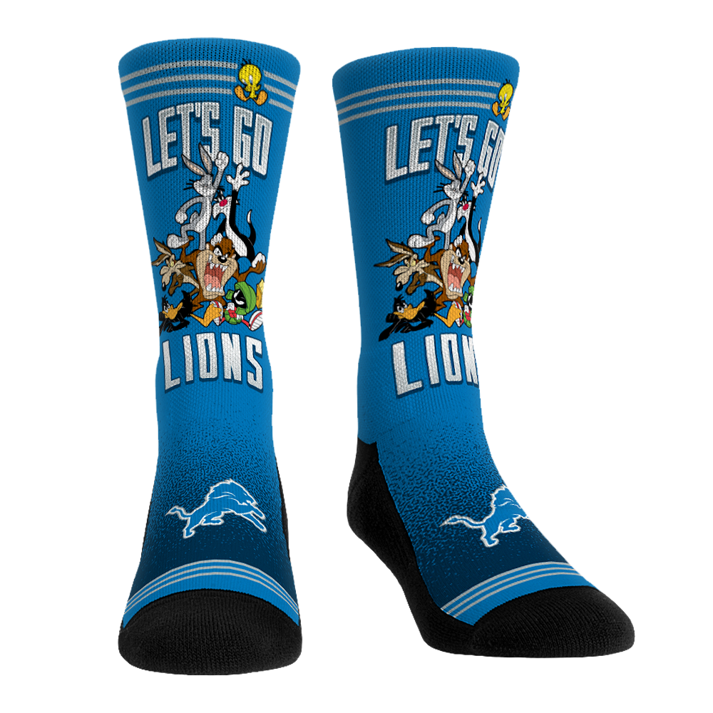 Detroit Lions - Looney Tunes - Team Pile Up | Rock 'Em Socks 1