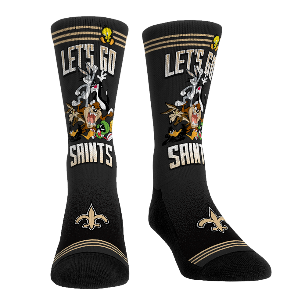New Orleans Saints - Looney Tunes - Team Pile Up | Rock 'Em Socks 1