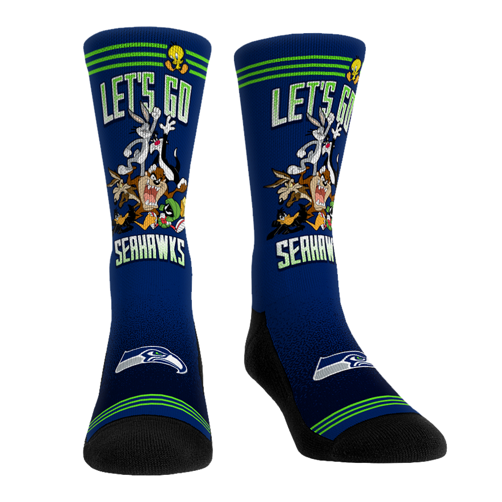 Seattle Seahawks - Looney Tunes - Team Pile Up | Rock 'Em Socks