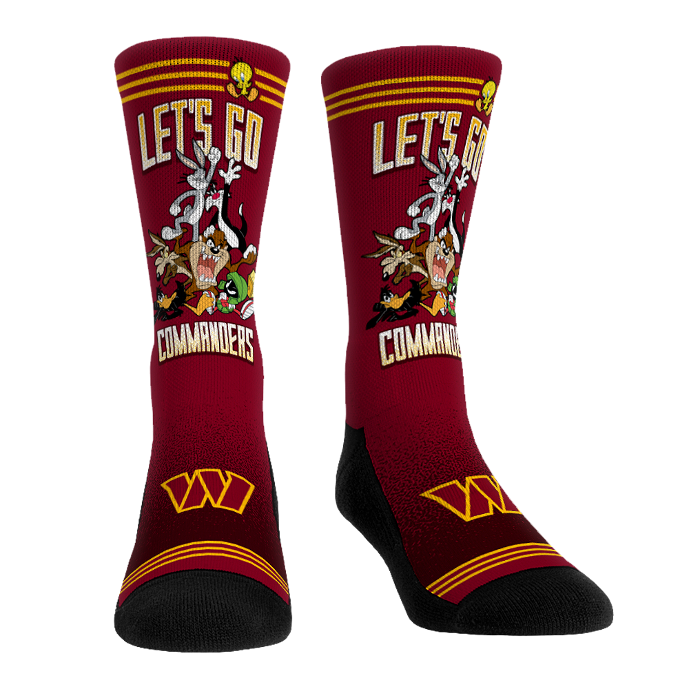 Washington Commanders - Looney Tunes - Team Pile Up | Rock 'Em Socks 1