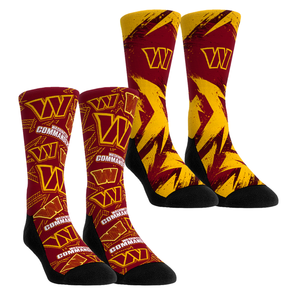 Washington Commanders - Game Day 2-Pack | Rock 'Em Socks 1