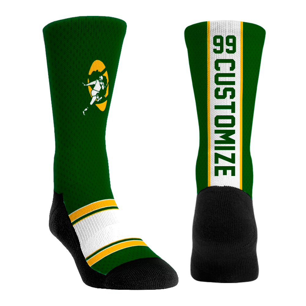 Green Bay Packers - Throwback Custom Jersey | Rock 'Em Socks