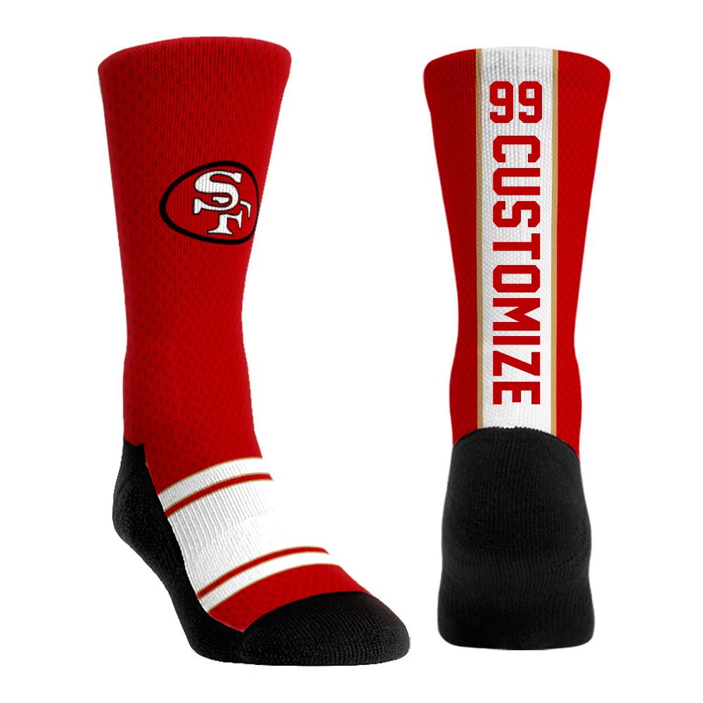 San Francisco 49ers - Throwback Custom Jersey | Rock 'Em Socks