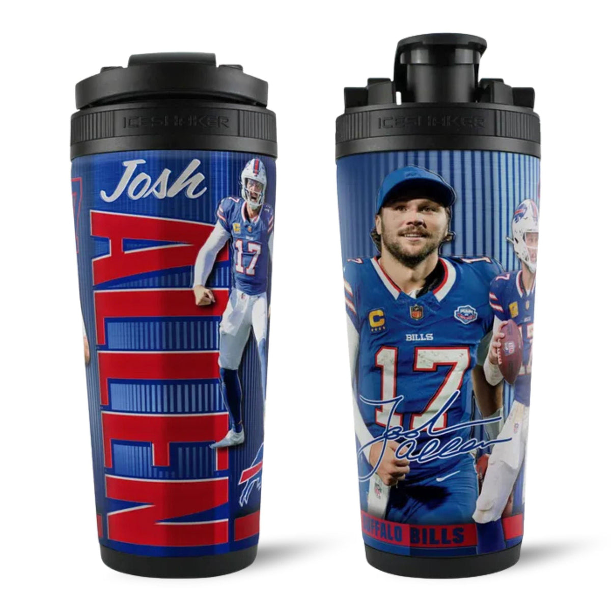 Official Josh Allen Buffalo Bills 4D 26oz Ice Shaker