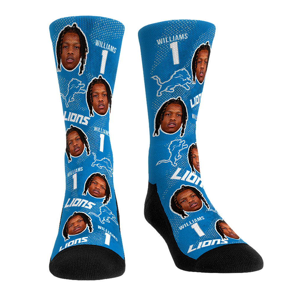 Jameson Williams - Detroit Lions - Football Guy | Rock 'Em Socks 1