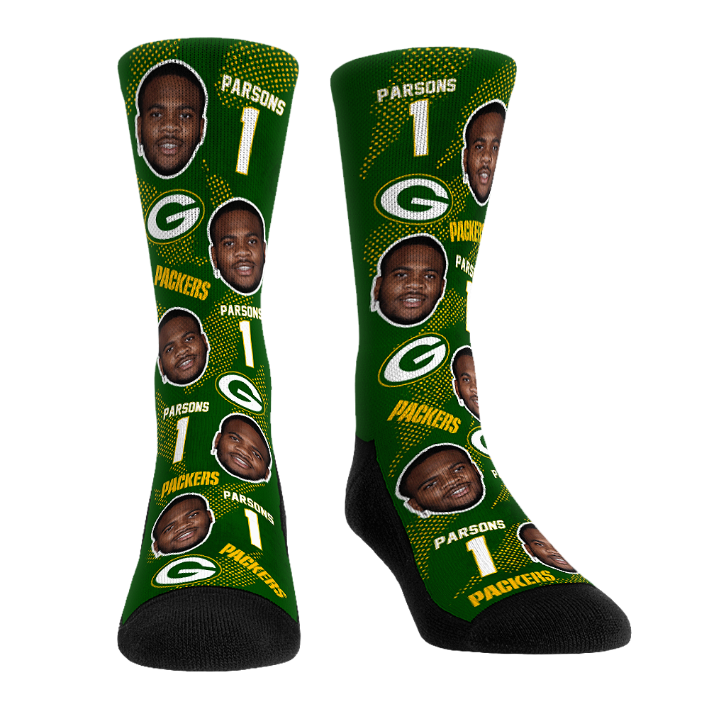 Micah Parsons - Green Bay Packers  - Football Guy | Rock 'Em Socks