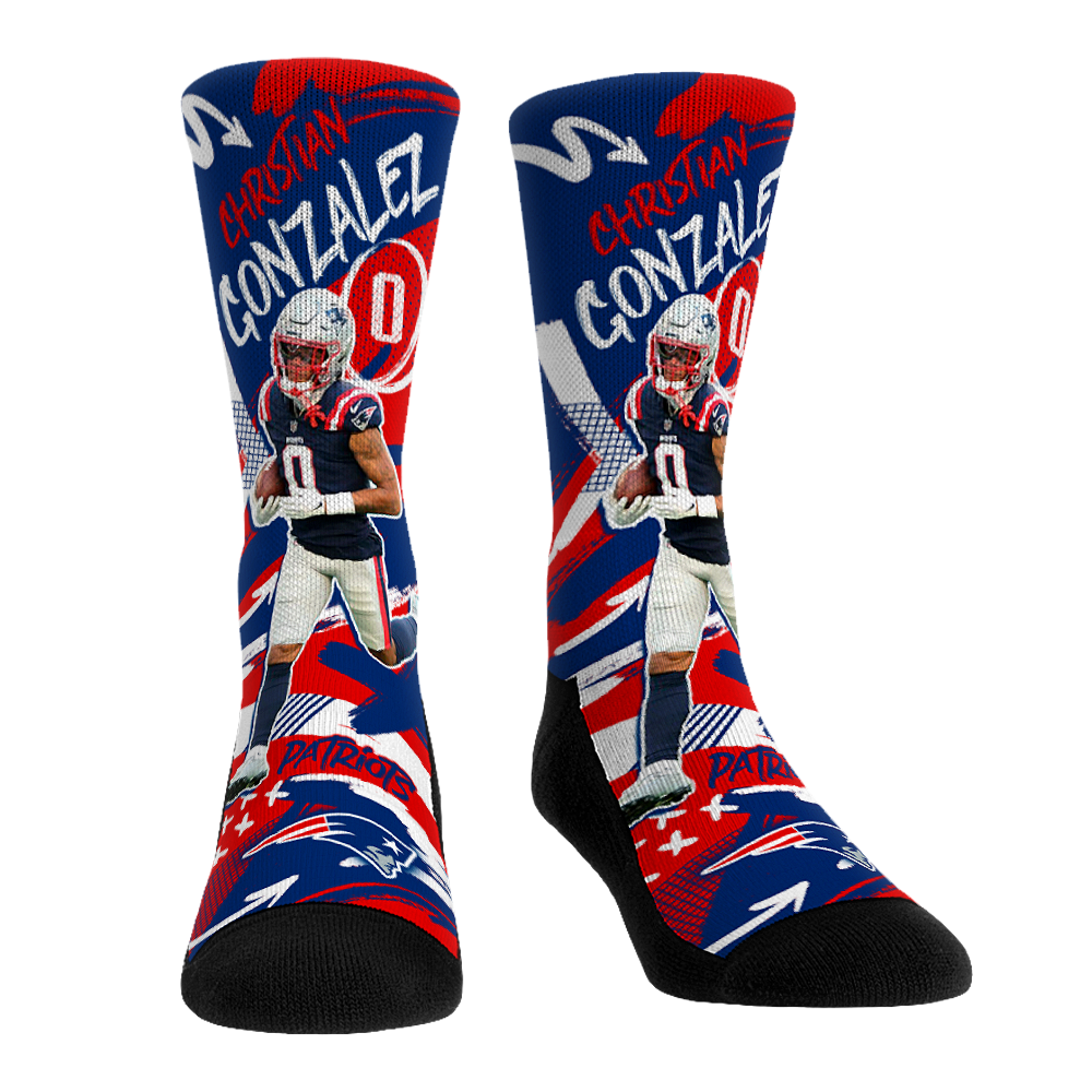 Christian Gonzales - New England Patriots  - Playmaker | Rock 'Em Socks 1