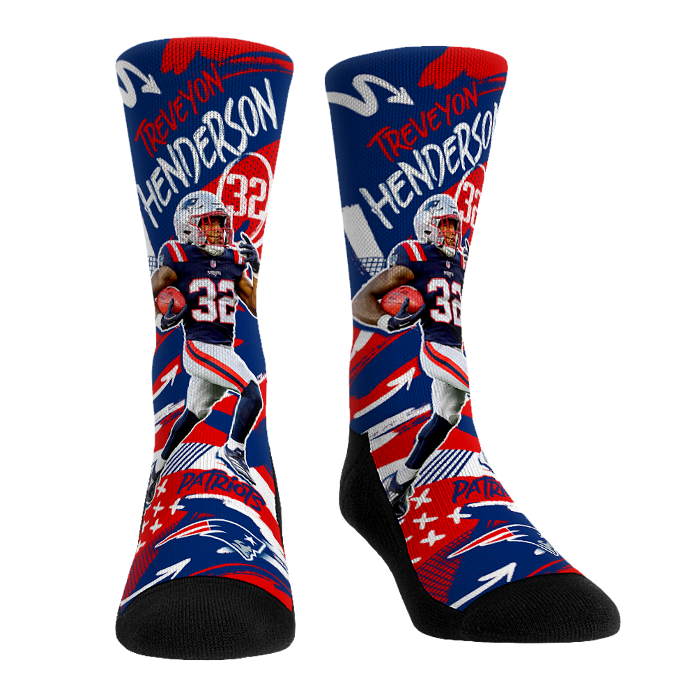 TreVeyon Henderson - New England Patriots  - Playmaker | Rock 'Em Socks 1