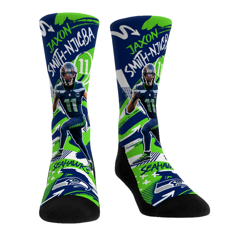 Jaxon Smith Njigba - Seattle Seahawks  - Playmaker | Rock 'Em Socks