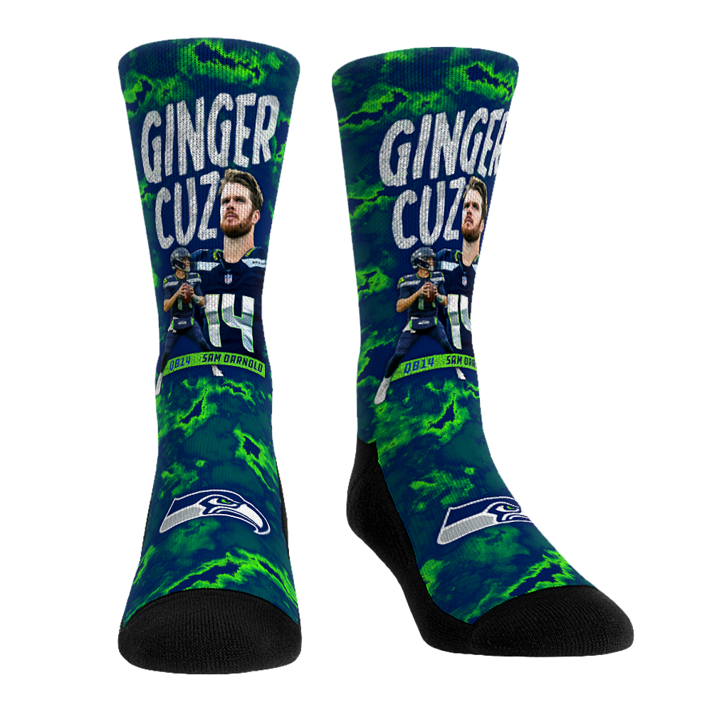 Sam Darnold - Seattle Seahawks  - Ginger Cuz | Rock 'Em Socks 1