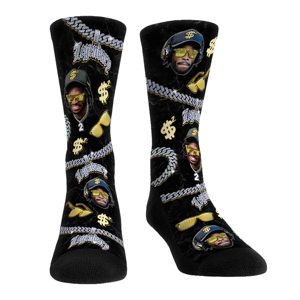 Shedeur Sanders - Icy Chains All-Over | Rock 'Em Socks