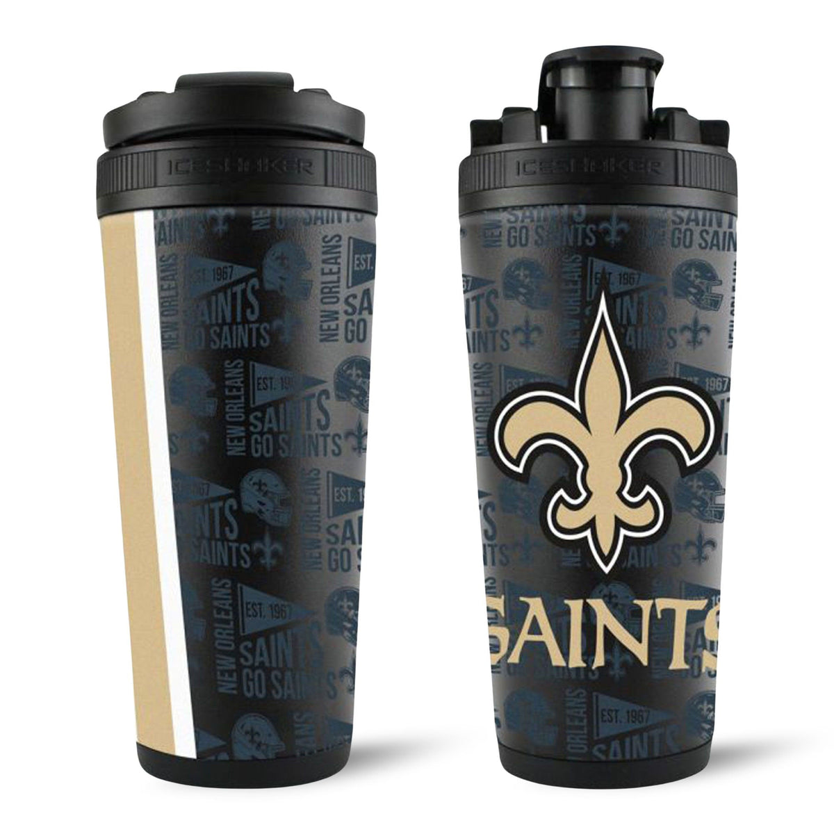 Officially Licensed New Orleans Saints 26oz Ice Shaker 15