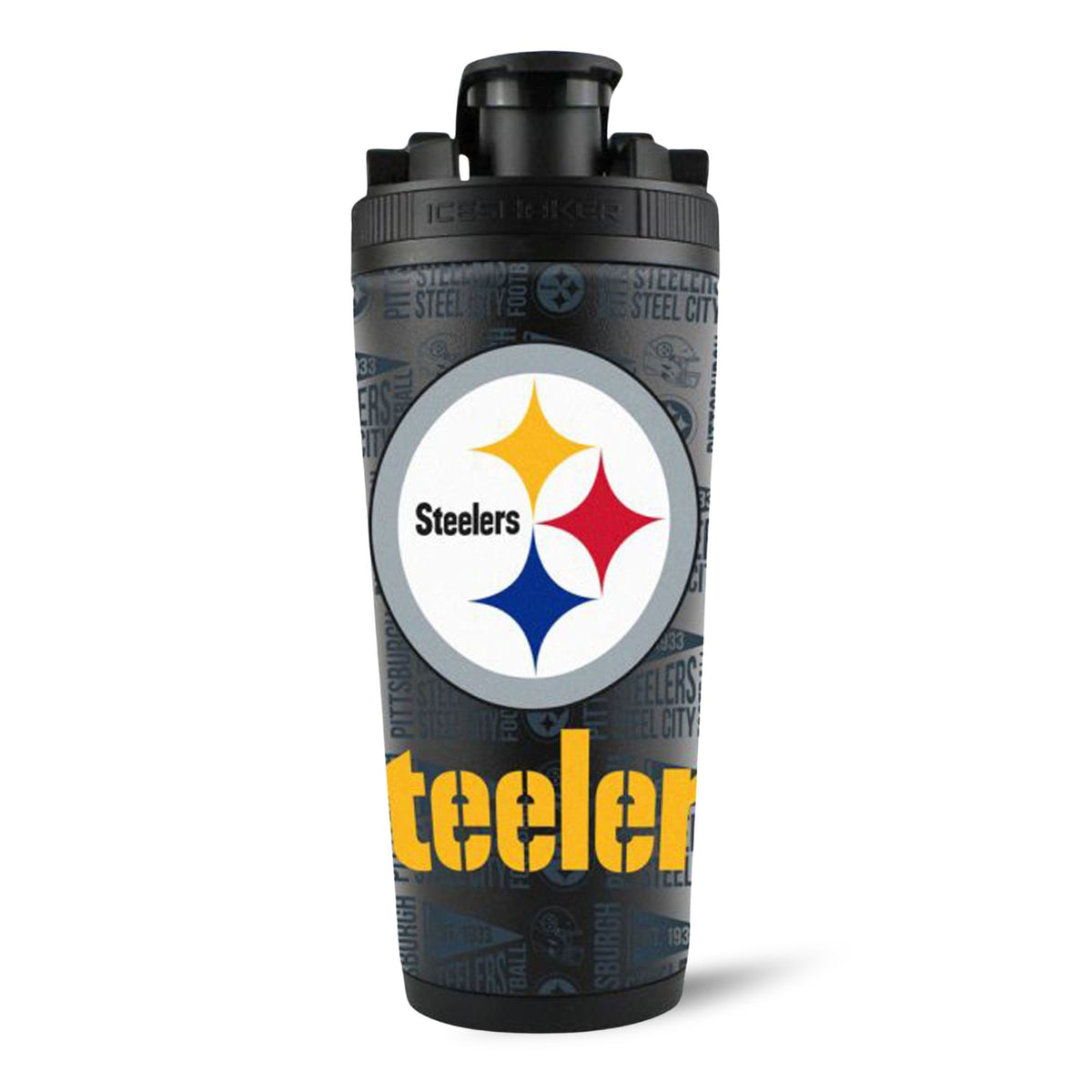 Officially Licensed Pittsburgh Steelers 26oz Ice Shaker 16