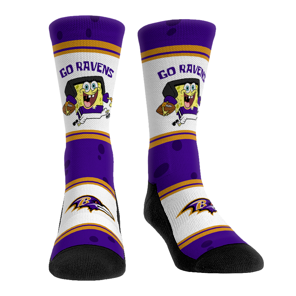 Baltimore Ravens - SpongeBob SquarePants  - Team Up | Rock 'Em Socks