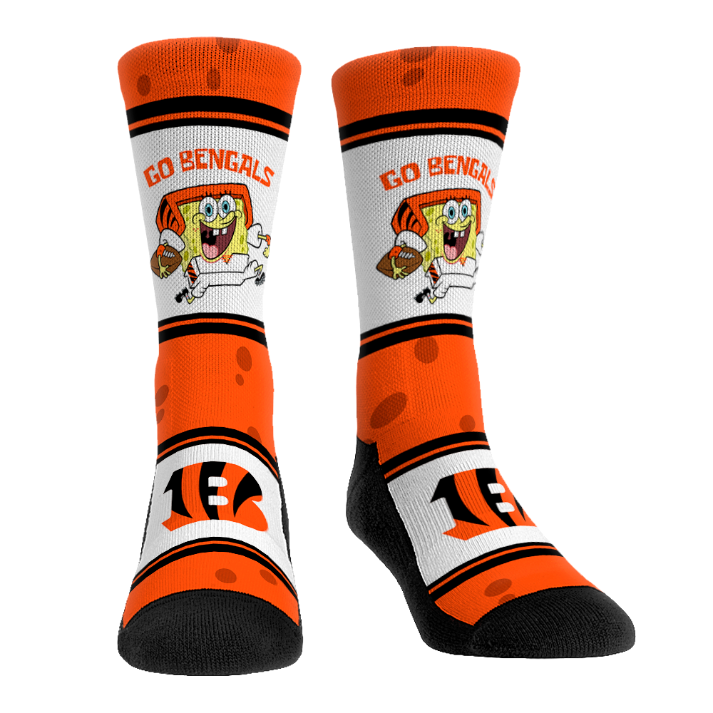 Cincinnati Bengals - SpongeBob SquarePants  - Team Up | Rock 'Em Socks 1