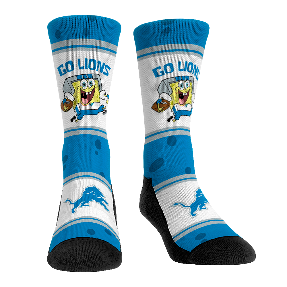 Detroit Lions - SpongeBob SquarePants  - Team Up | Rock 'Em Socks 1