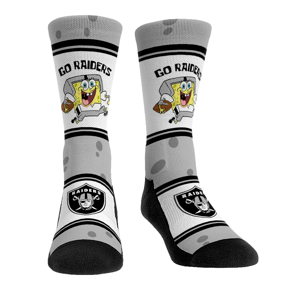 Las Vegas Raiders - SpongeBob SquarePants  - Team Up | Rock 'Em Socks 1
