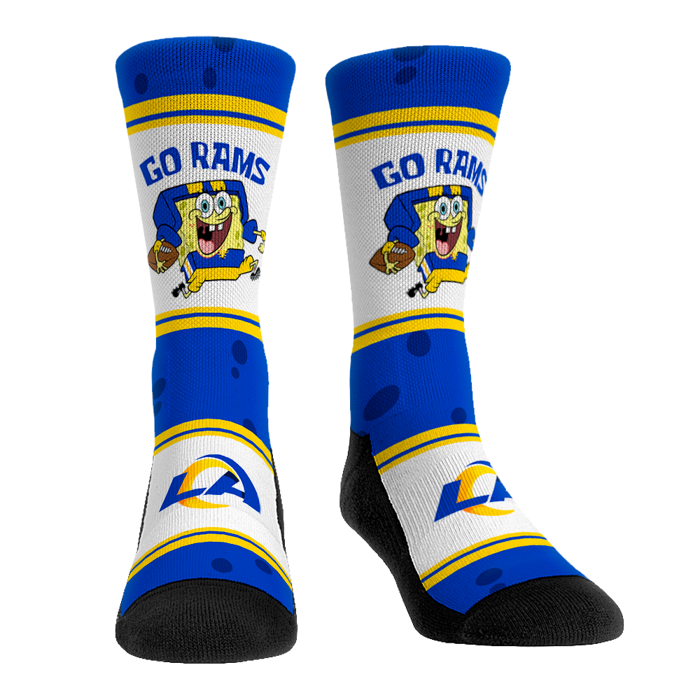 Los Angeles Rams - SpongeBob SquarePants  - Team Up | Rock 'Em Socks 1
