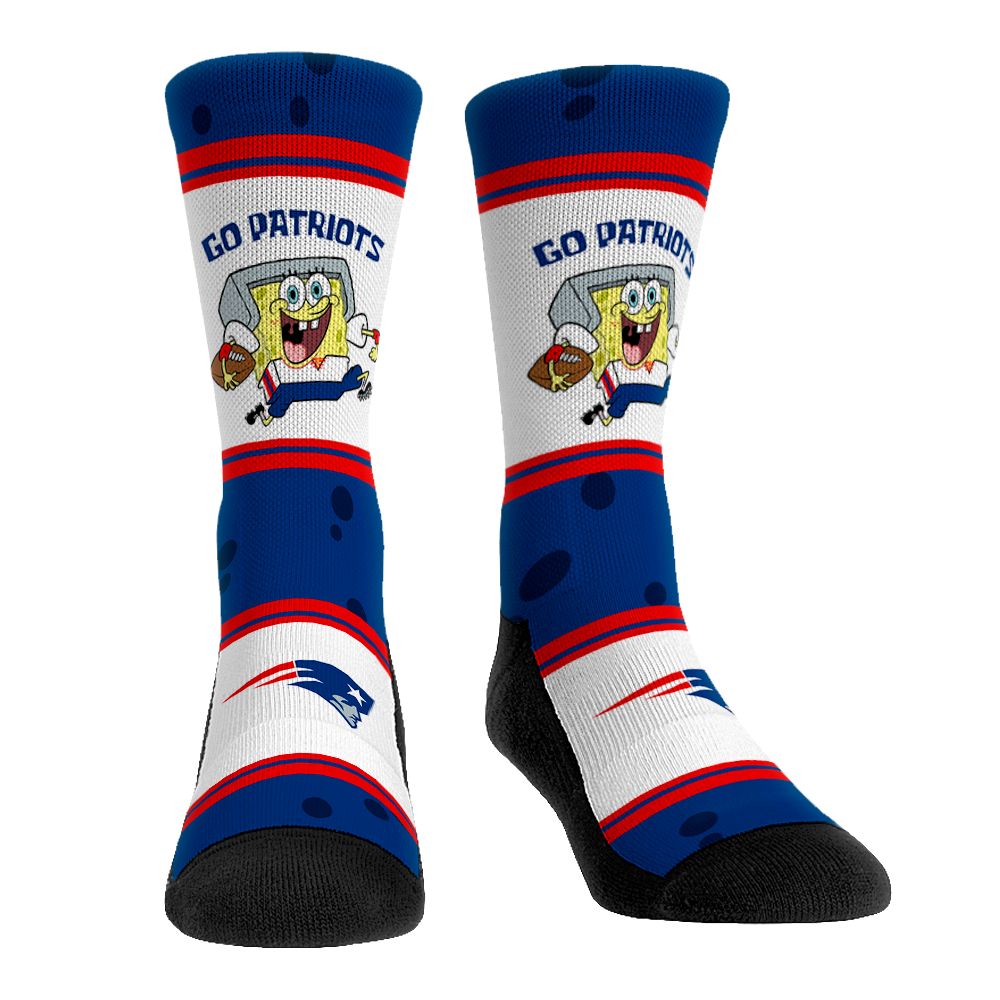 New England Patriots - SpongeBob SquarePants  - Team Up | Rock 'Em Socks 1