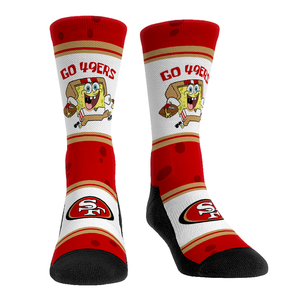 San Francisco 49ers - SpongeBob SquarePants  - Team Up | Rock 'Em Socks 1