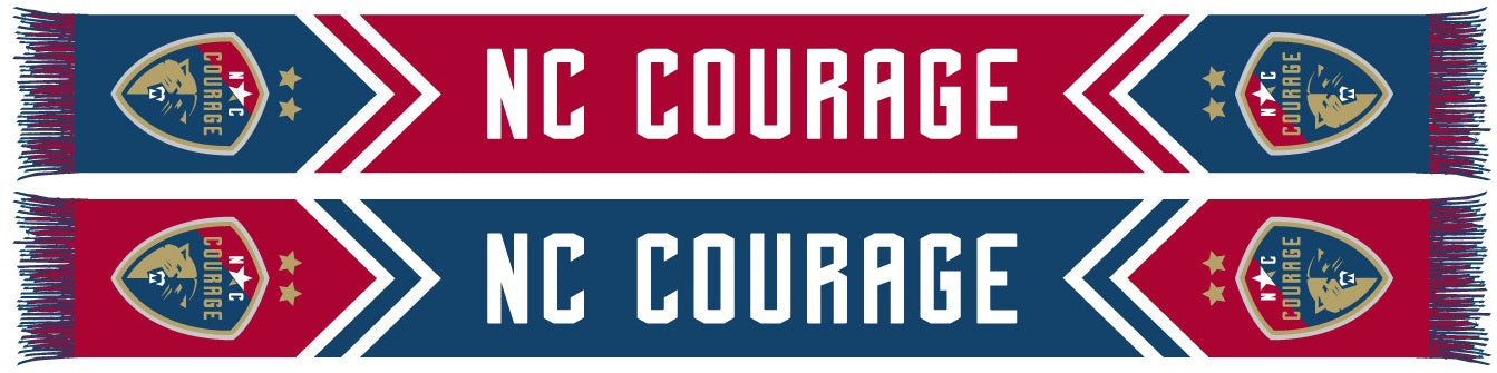 NORTH CAROLINA COURAGE SCARF- Chevron (HD Knit) 1