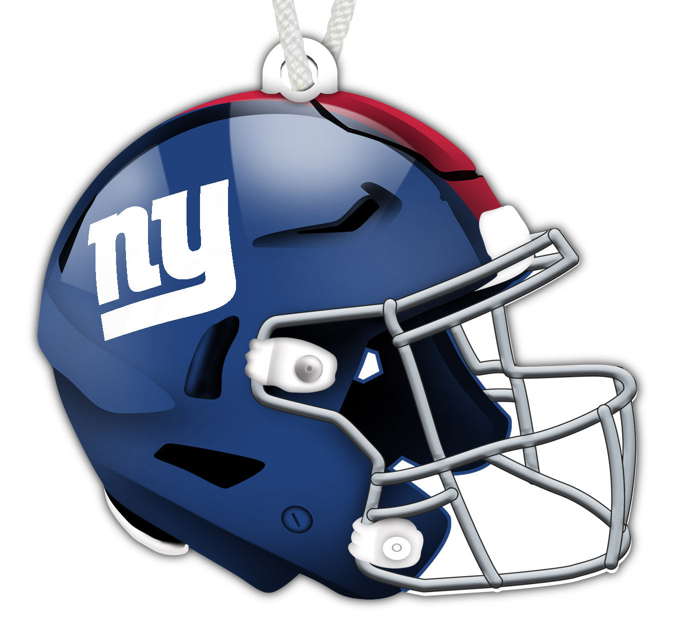 New York Giants Wooden Helmet Ornament 1