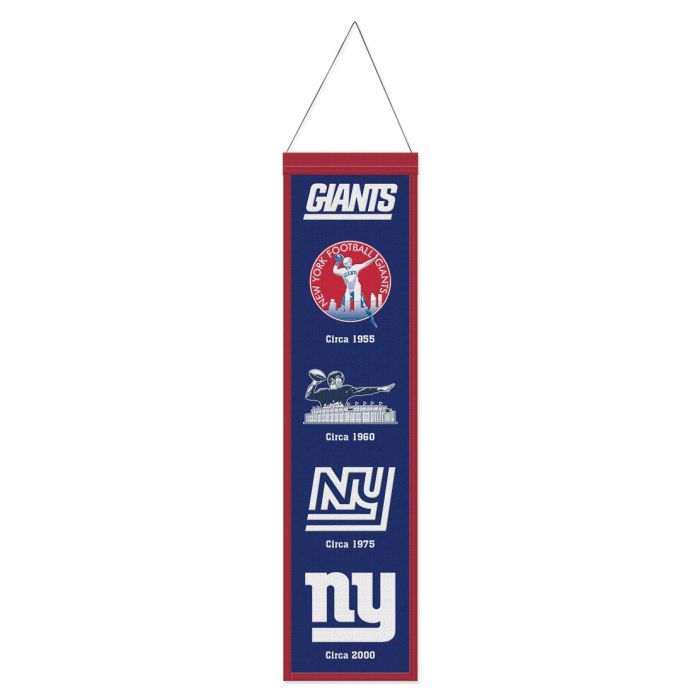 New York Giants 8" x 32" Wool Banner 1