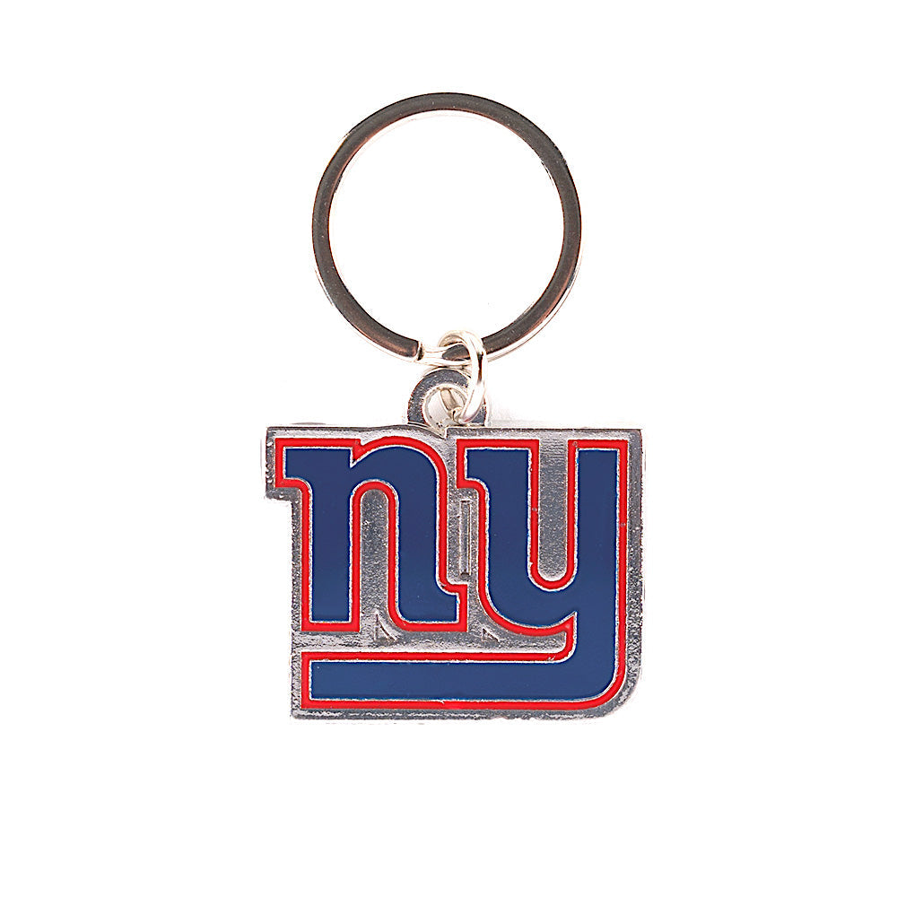 New York Giants Metal Logo Football Keychain 1