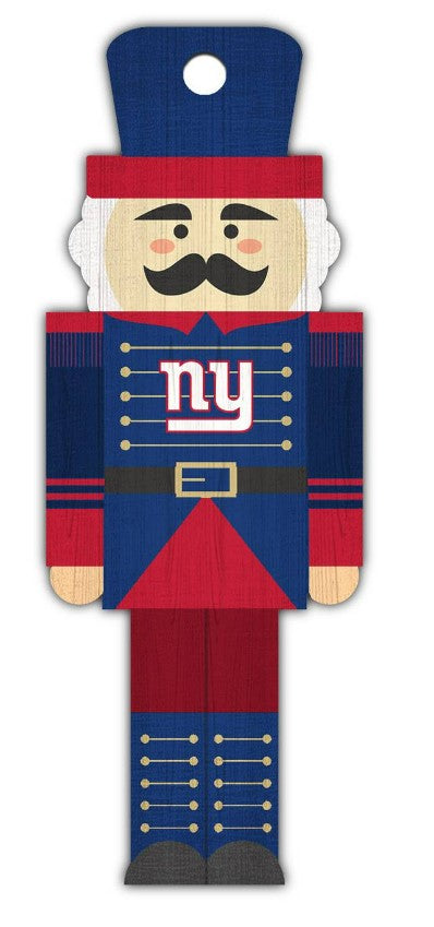 New York Giants Wood Nutcracker Ornament 1