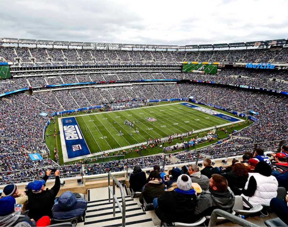 New York Giants MetLife Stadium Aerial View 8" x 10" Football Photo 1