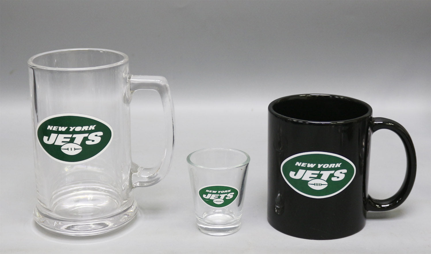 New York Jets 3-Piece Glassware Gift Set 1